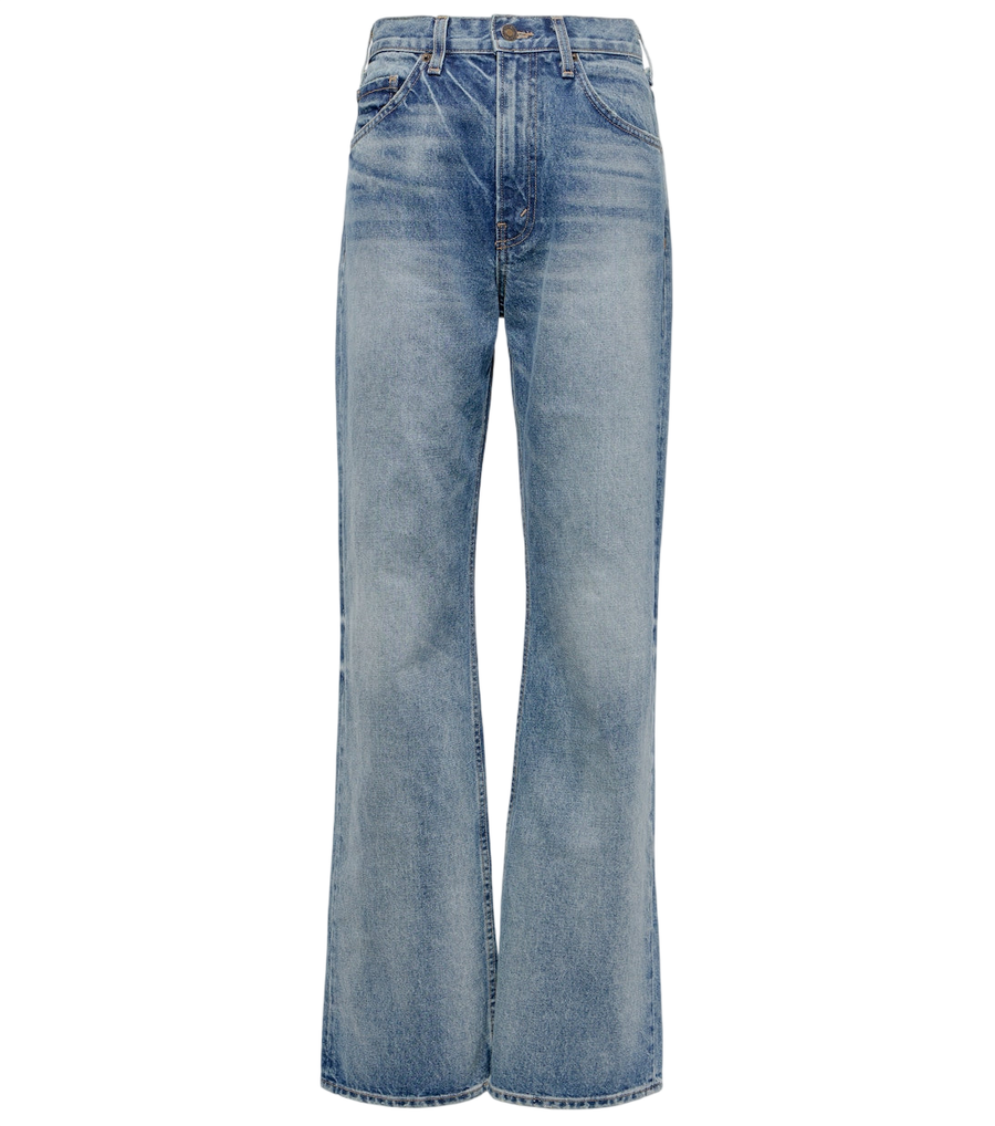 Nili Lotan Jeans Mitchell a vita bassa e gamba larga