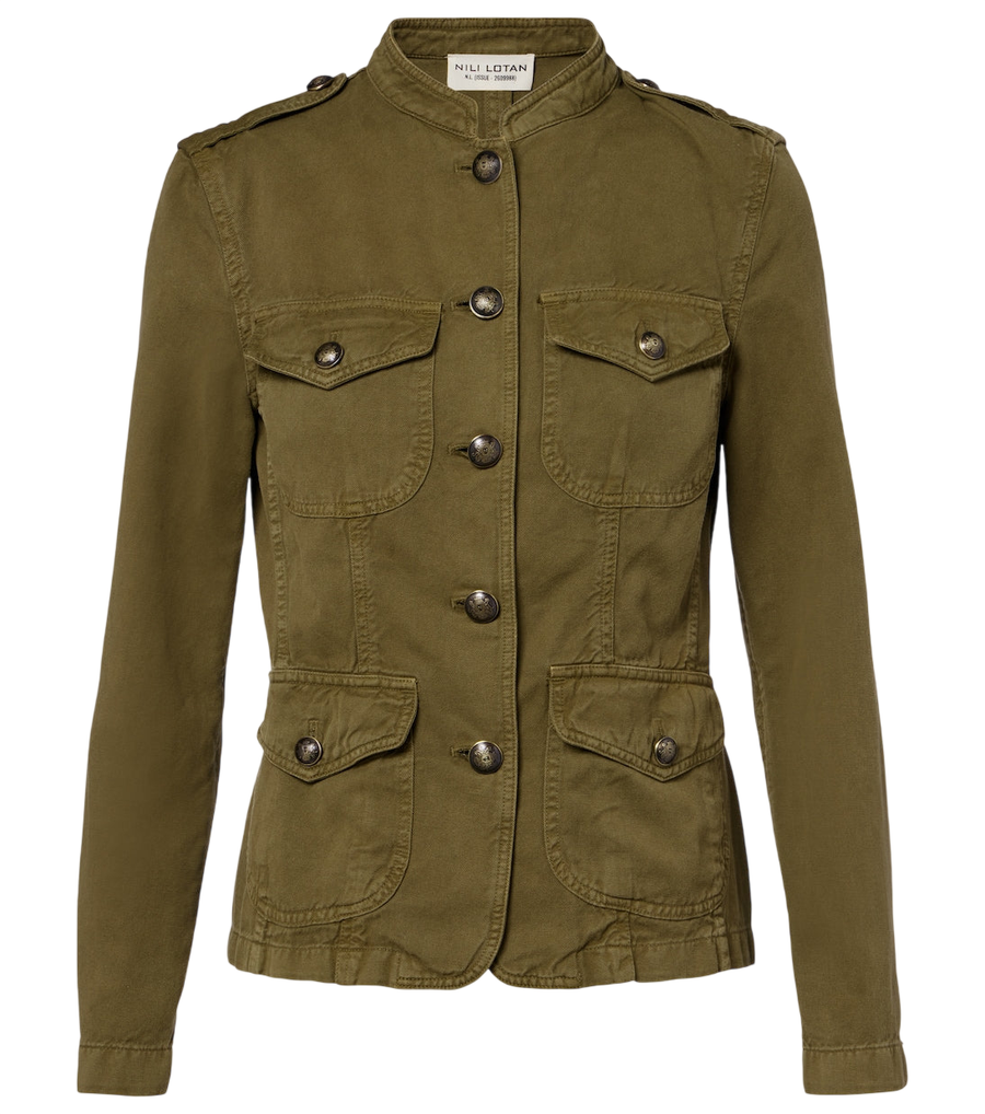 Nili Lotan Mona cotton and linen jacket