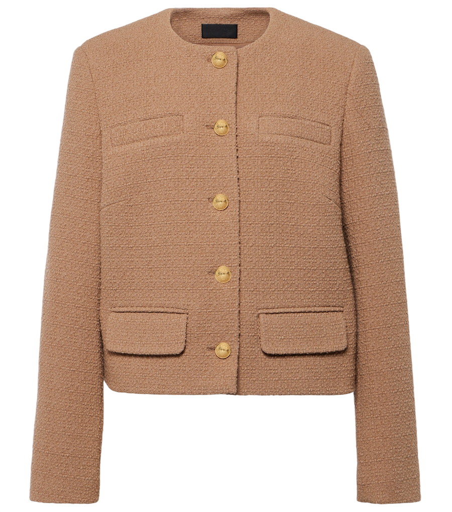 Nili Lotan Paige cropped tweed bouclé jacket