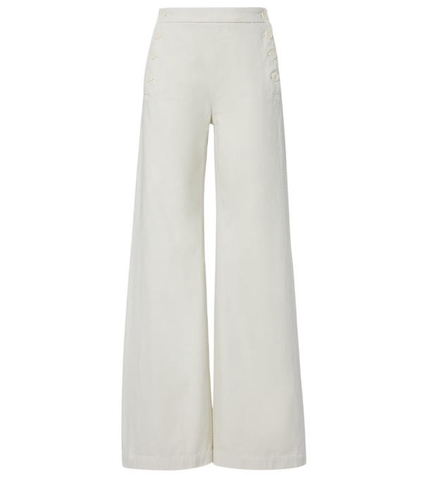 Nili Lotan Reed cotton wide-leg pants