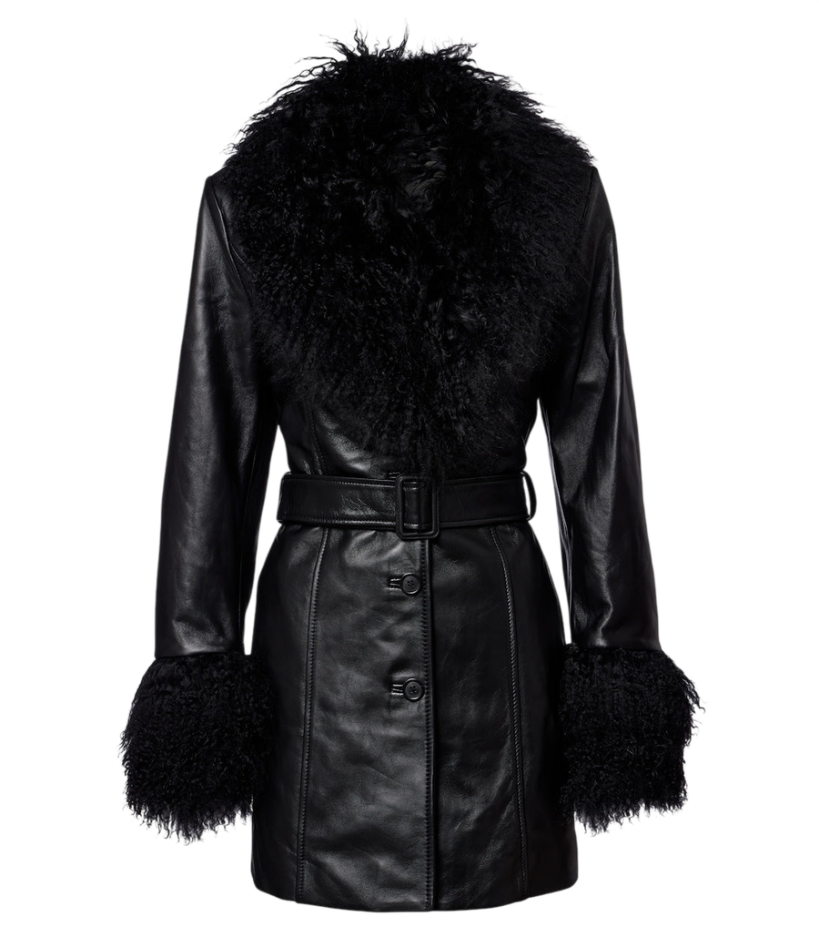Nili Lotan Sefa belted leather jacket