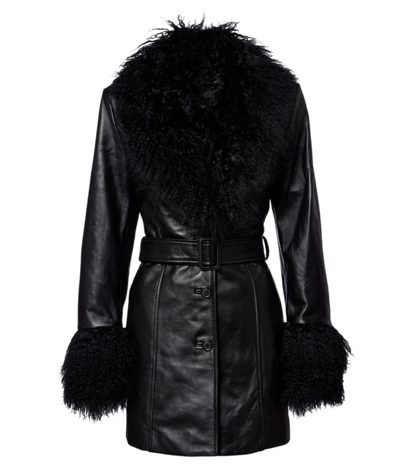 Nili Lotan Sefa belted leather jacket