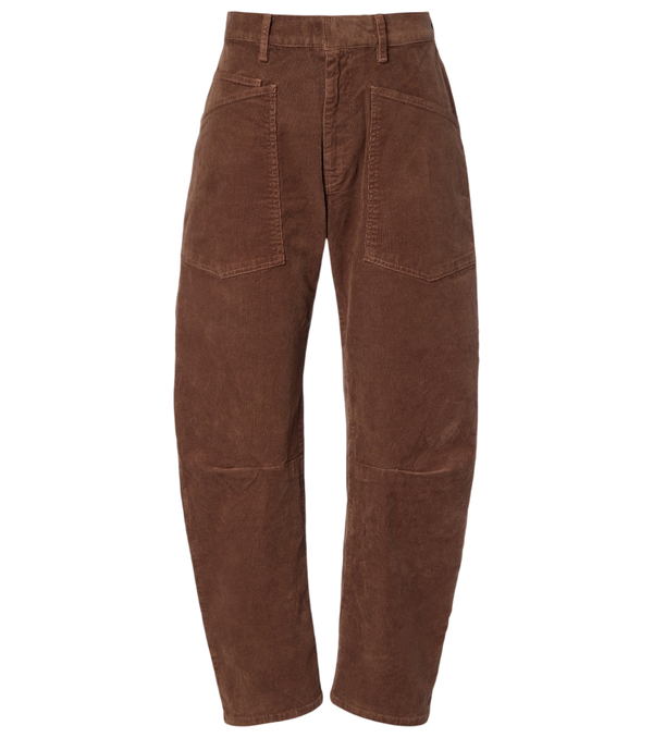 Nili Lotan Shon corduroy barrel-leg pants