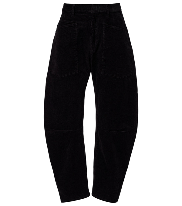 Nili Lotan Shon cotton-blend barrel-leg pants