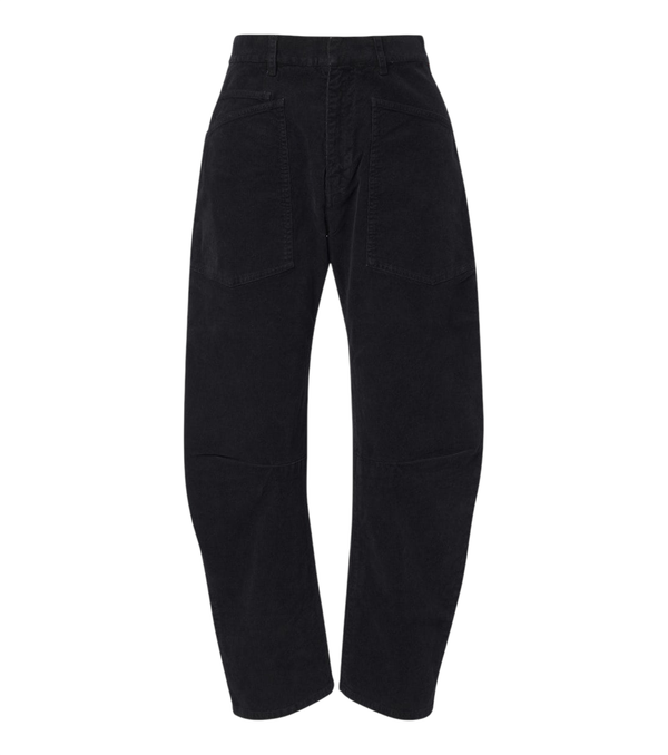Nili Lotan Shon cotton-blend corduroy barrel-leg pants