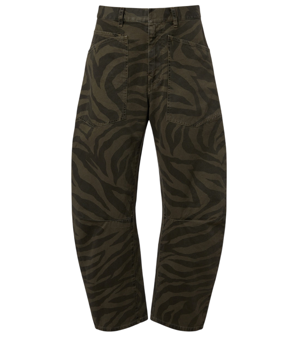 Nili Lotan Shon cropped barrel-leg jeans