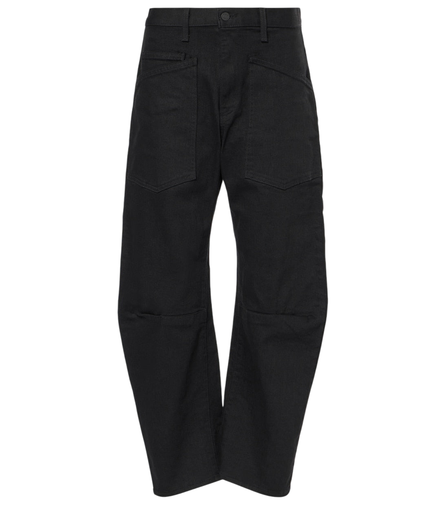 Nili Lotan Shon high-rise barrel-leg jeans