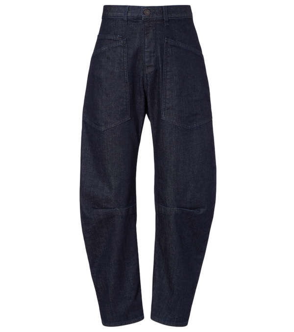 Nili Lotan Shon high-rise barrel-leg jeans