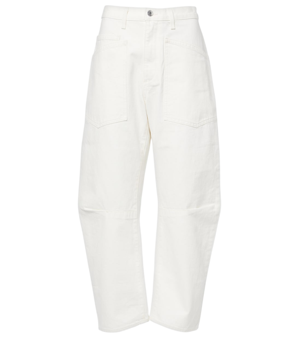 Nili Lotan Shon high-rise barrel-leg jeans