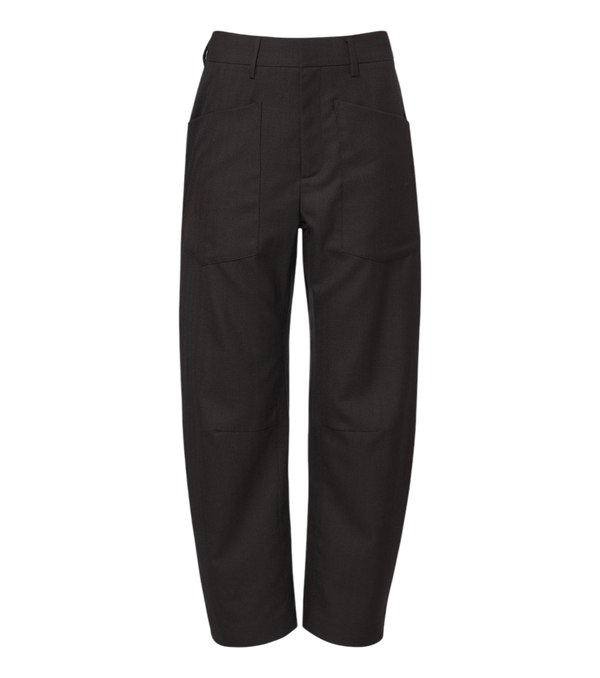 Pantalones de pernera ancha en lana virgen Shon de Nili Lotan