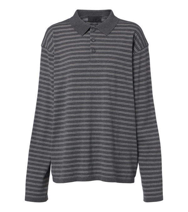 Polo de punto de algodón a rayas de Nili Lotan