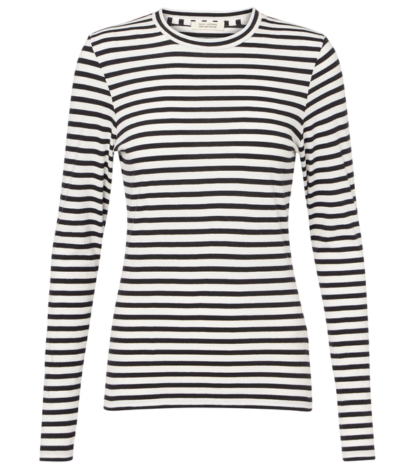 Camiseta de punto de algodón a rayas Susana de Nili Lotan