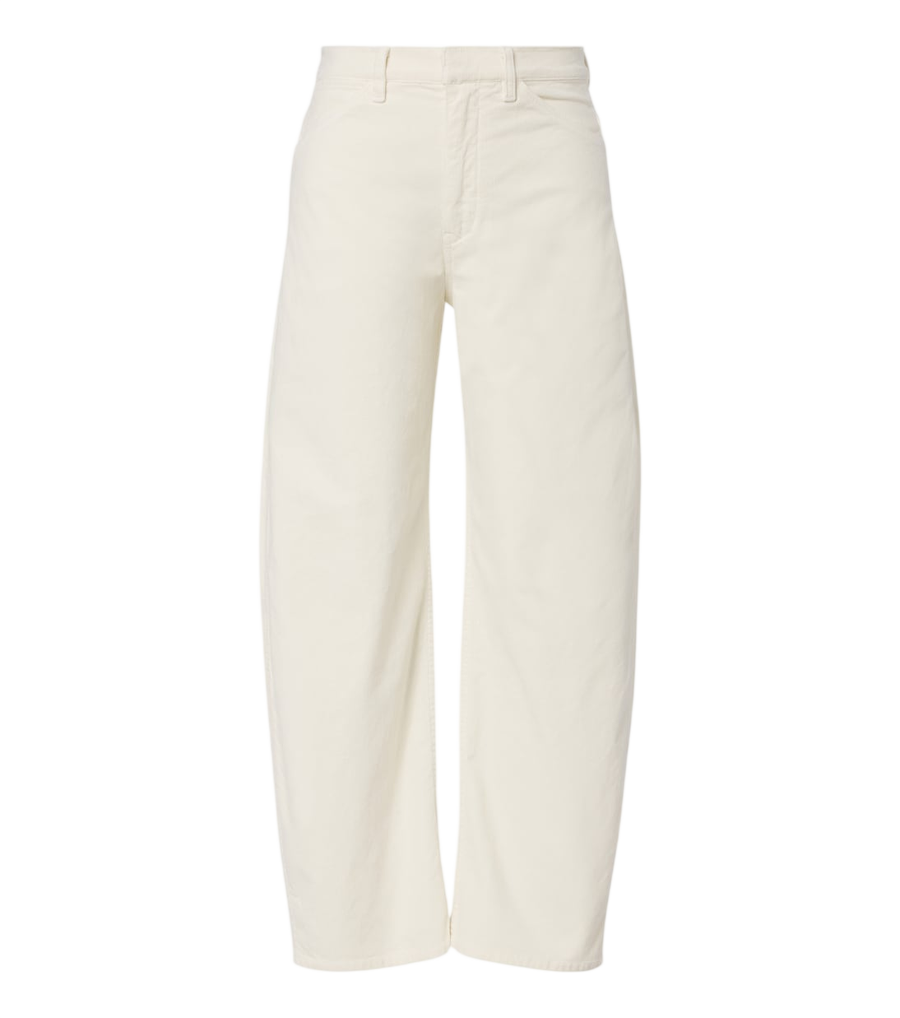Pantalon barrel-leg en velours côtelé de coton mélangé Tribeca de Nili Lotan