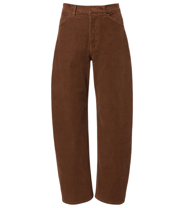 Pantalones de corte barril en pana de mezcla de algodón Tribeca de Nili Lotan