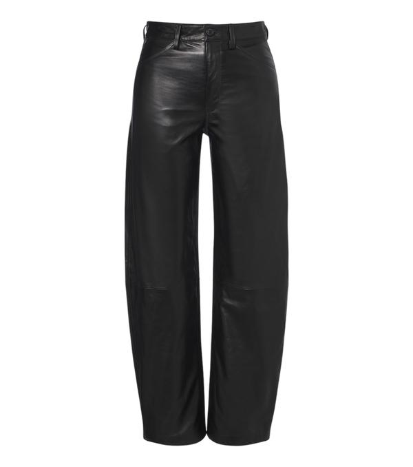 Pantalones de cuero estilo barril Tribeca de Nili Lotan