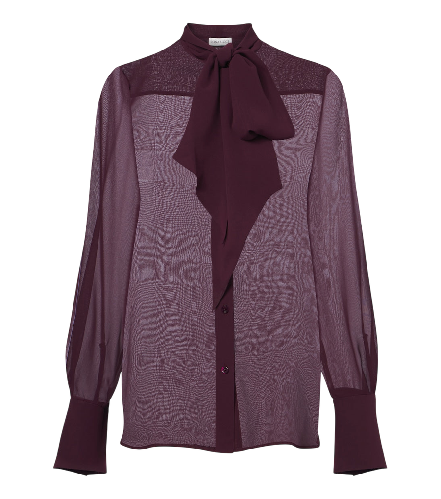 Nina Ricci Silk chiffon blouse