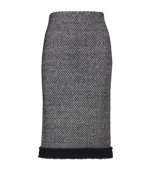 Nina Ricci Gonna a tubino in tweed misto lana