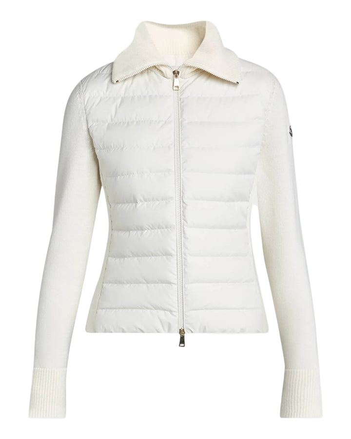 Moncler Padded Wool Zip-Up Cardigan