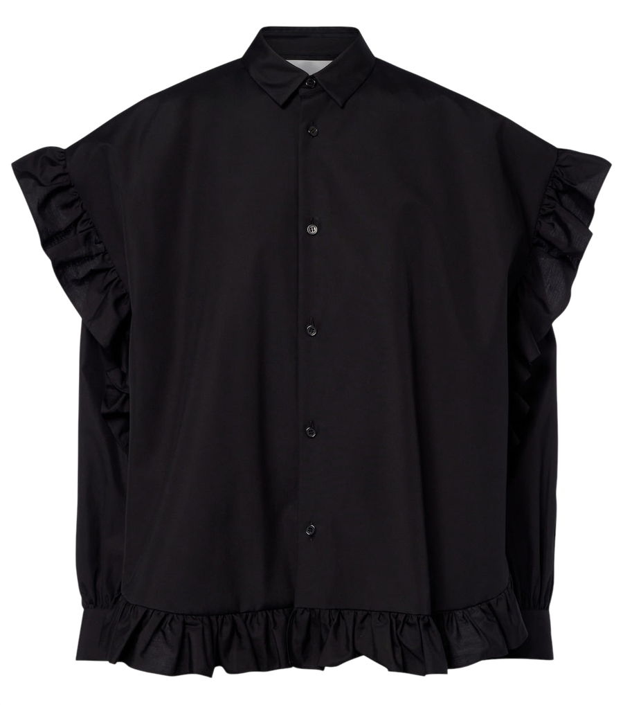 Blusa de algodón con volantes de Noir Kei Ninomiya