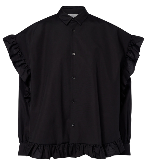 Noir Kei Ninomiya Ruffled cotton blouse