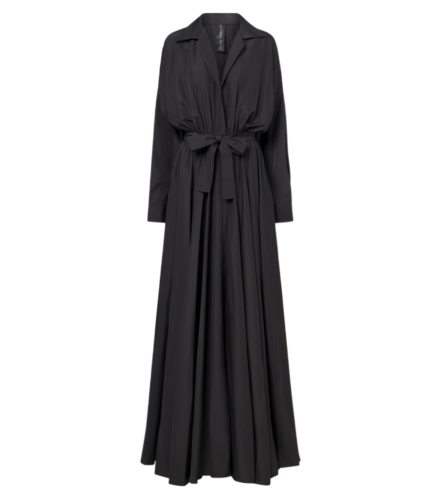 Norma Kamali Belted maxi dress