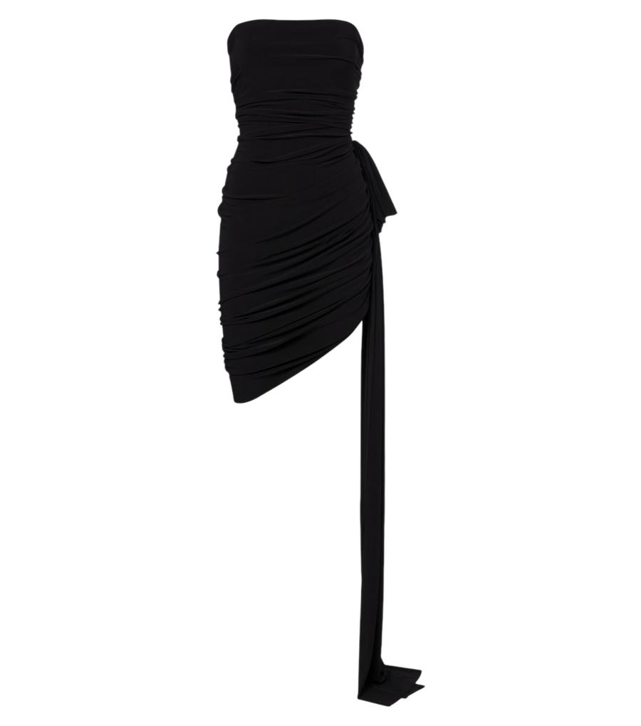 Norma Kamali Bow-detail ruched minidress