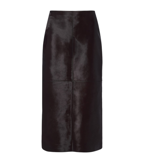 Nour Hammour Alana calf hair pencil skirt