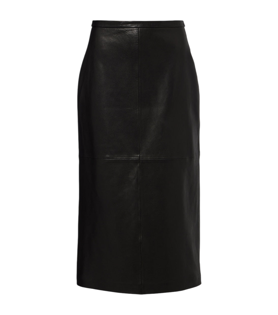 Nour Hammour Alana leather pencil skirt
