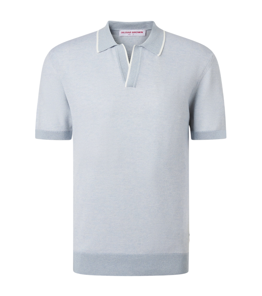 Orlebar Brown Horton cotton and wool piqué polo shirt