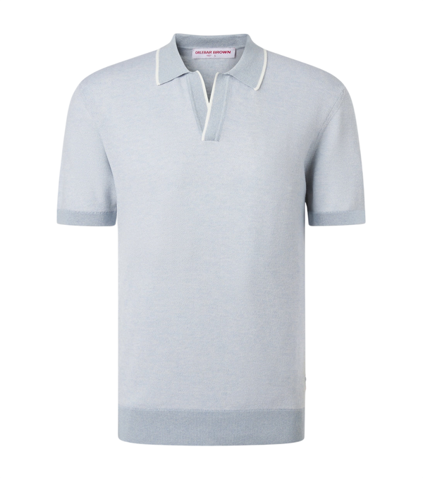 Orlebar Brown Horton cotton and wool piqué polo shirt