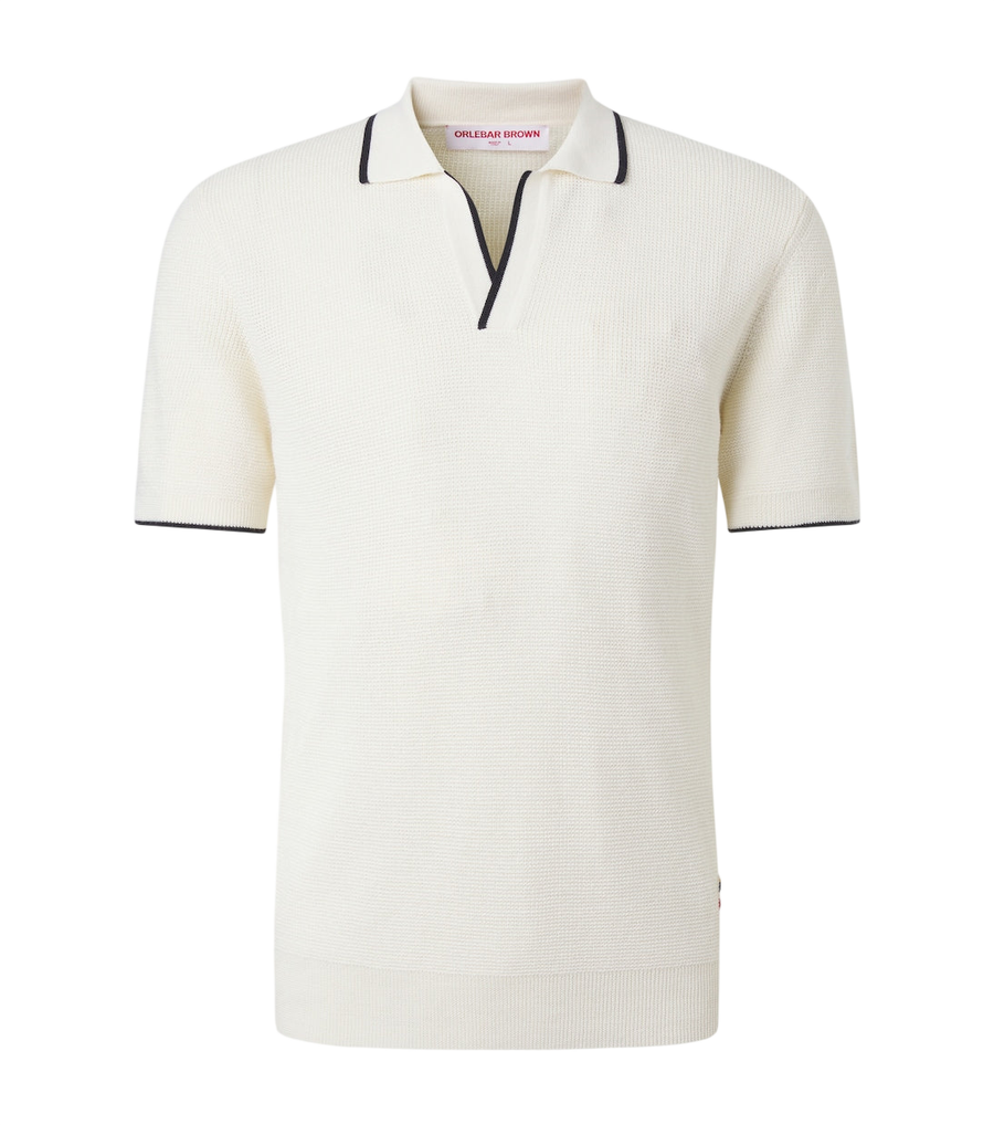 Orlebar Brown Horton wool piqué polo shirt