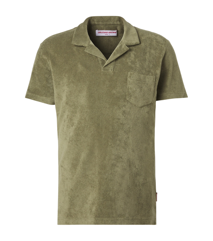 Orlebar Brown Terry cotton toweling polo shirt