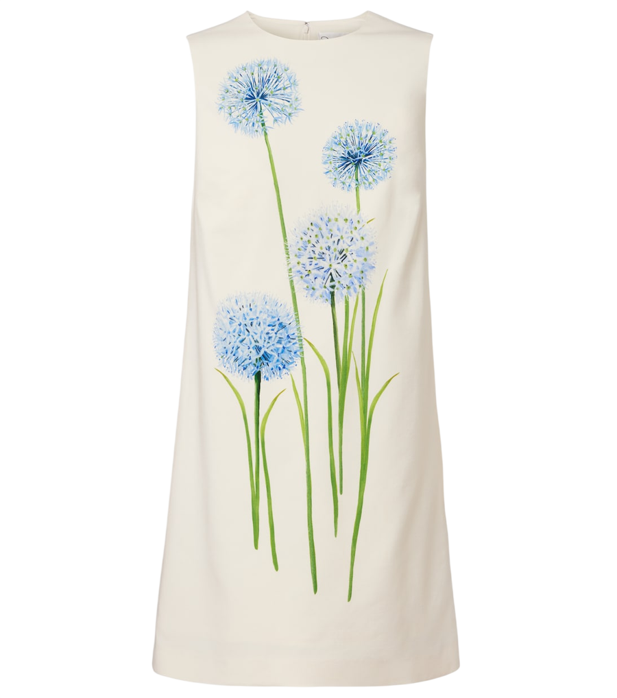 Oscar de la Renta Allium wool-blend minidress