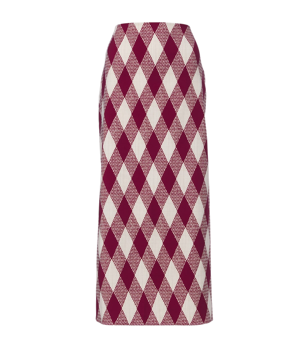 Oscar de la Renta Gonna a tubino in misto lana Argyle