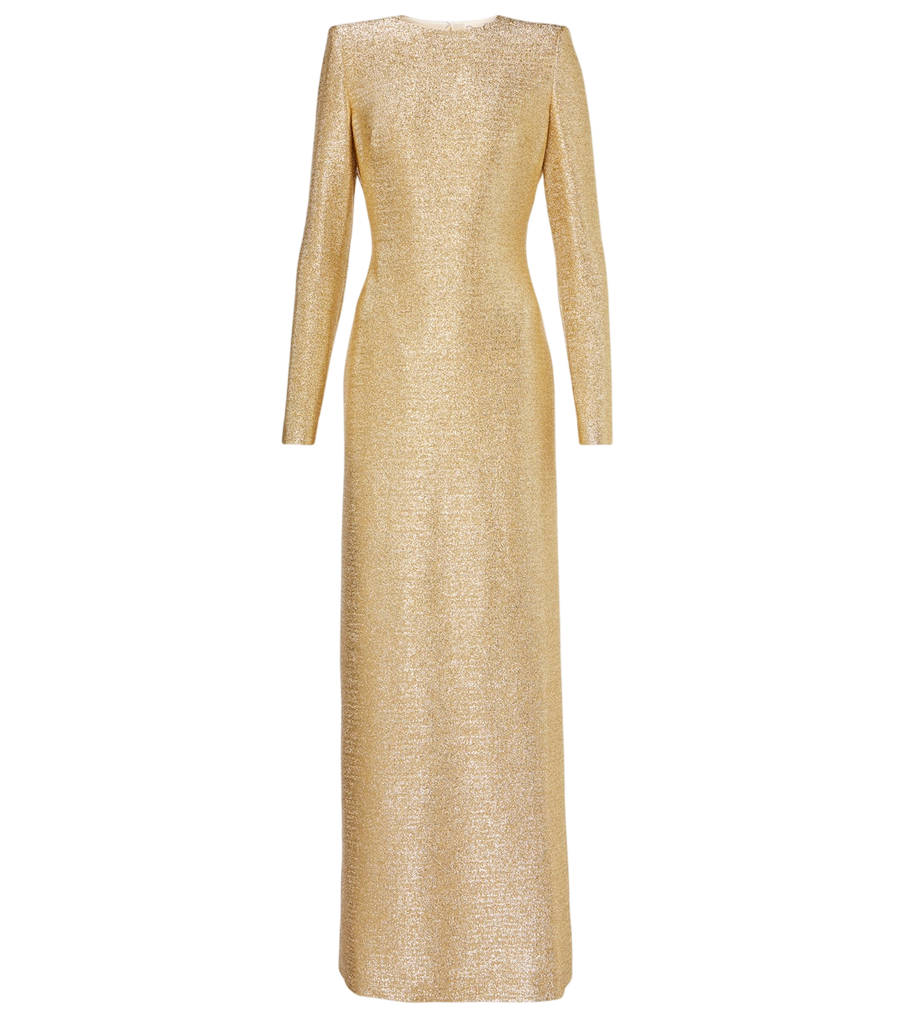 Robe en lamé Oscar de la Renta