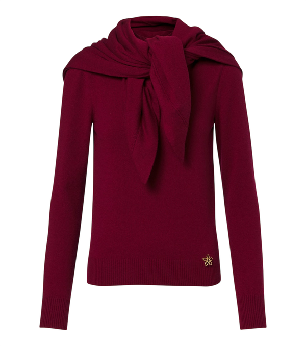 Oscar de la Renta Layered cashmere sweater