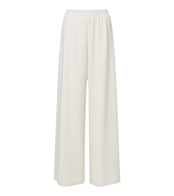 Oscar de la Renta Silk-blend georgette wide-leg pants