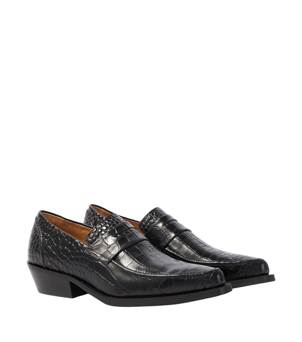 Our Legacy Cypher croc-effect leather loafers