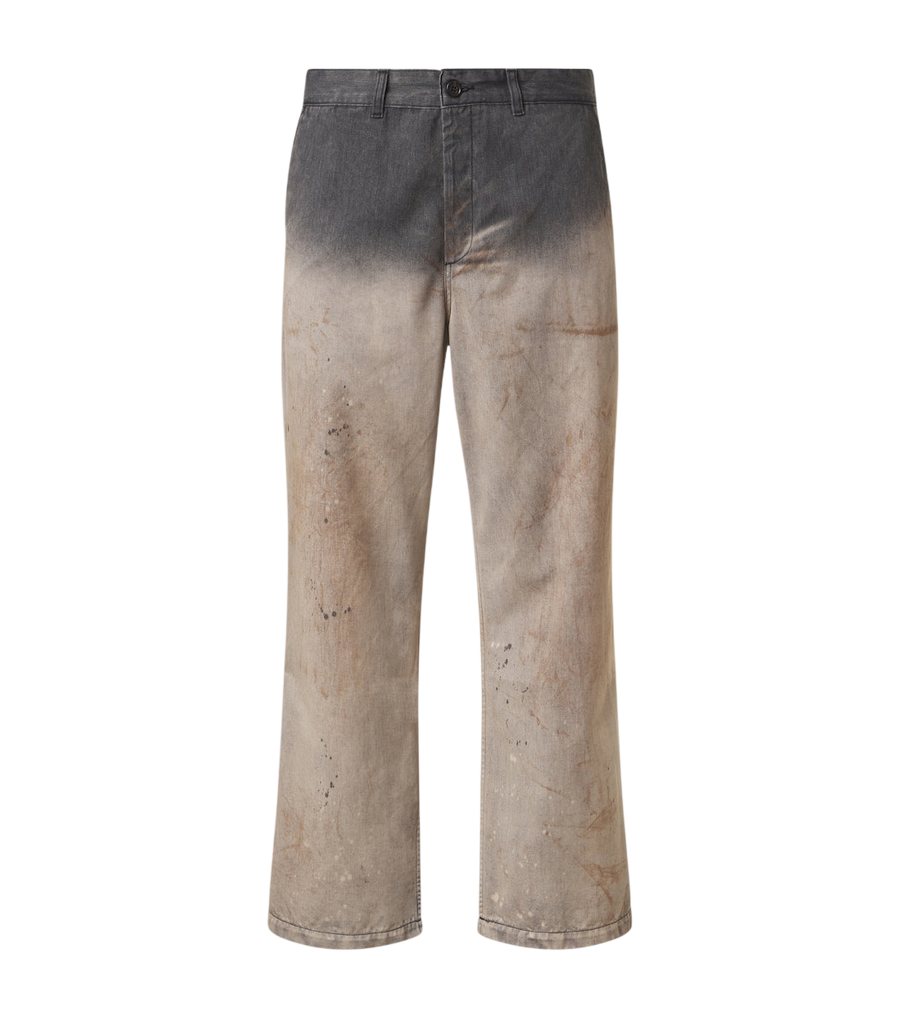 Our Legacy Rig distressed faded wide-leg pants