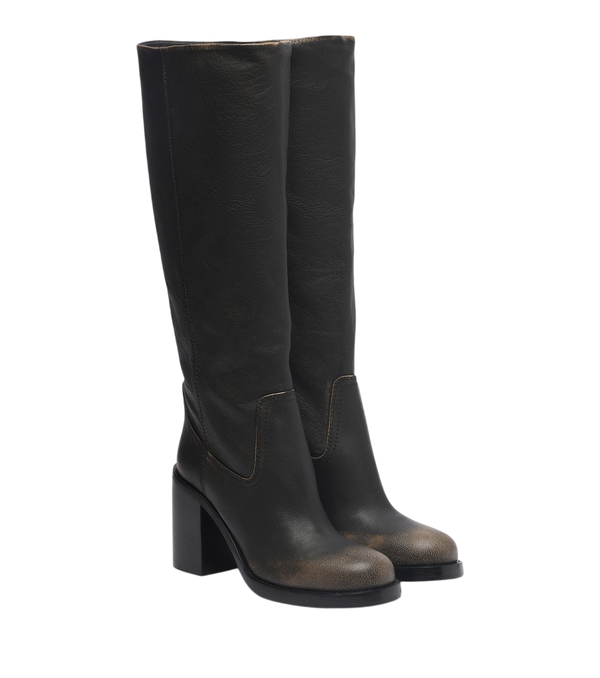 Paris Texas Alexandra leather knee-high boots