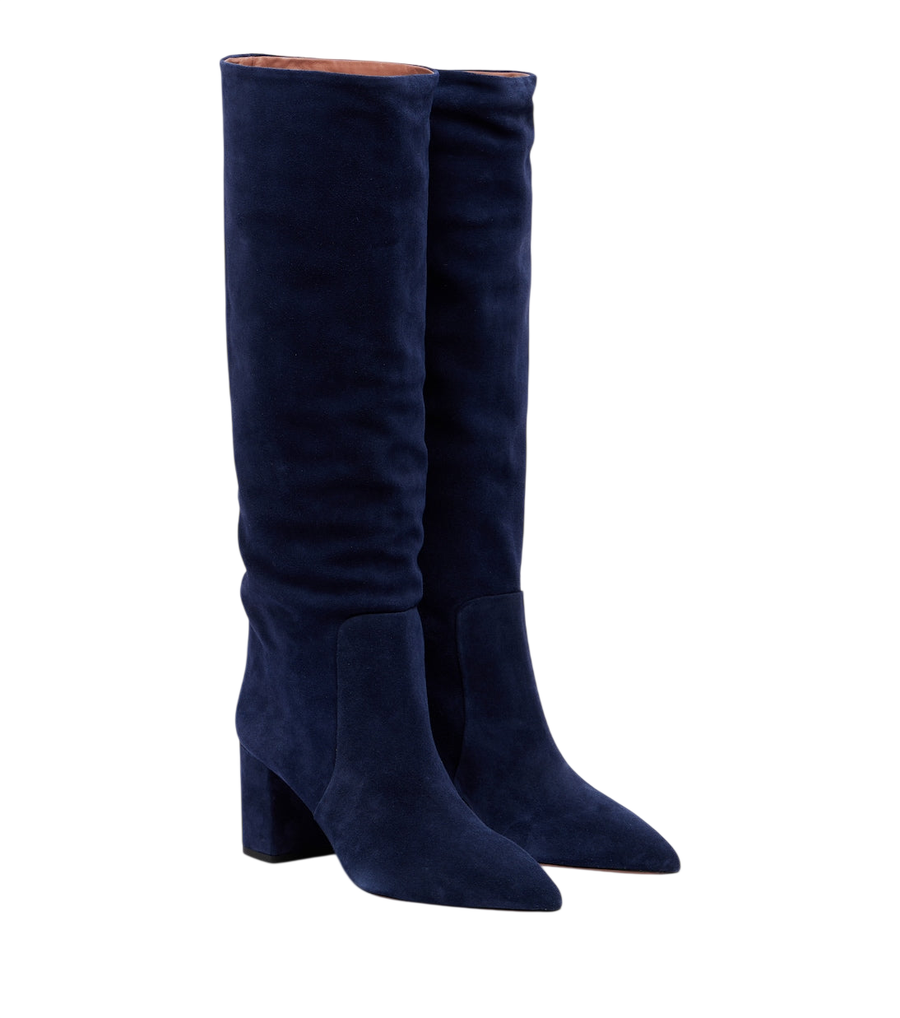 Paris Texas Anja suede knee-high boots