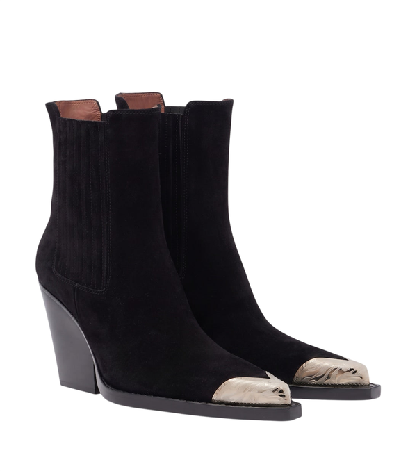 Paris Texas Dallas embellished suede ankle boots