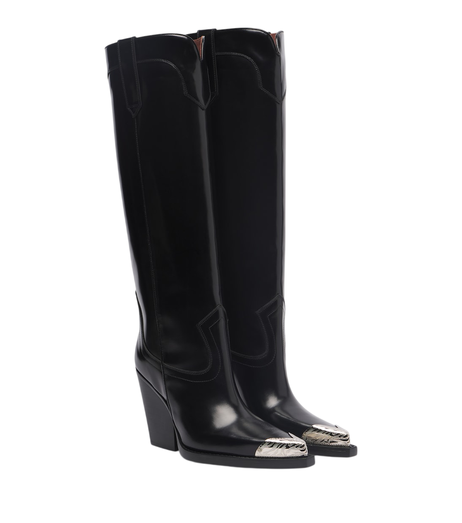Paris Texas El Dorado embellished leather cowboy boots