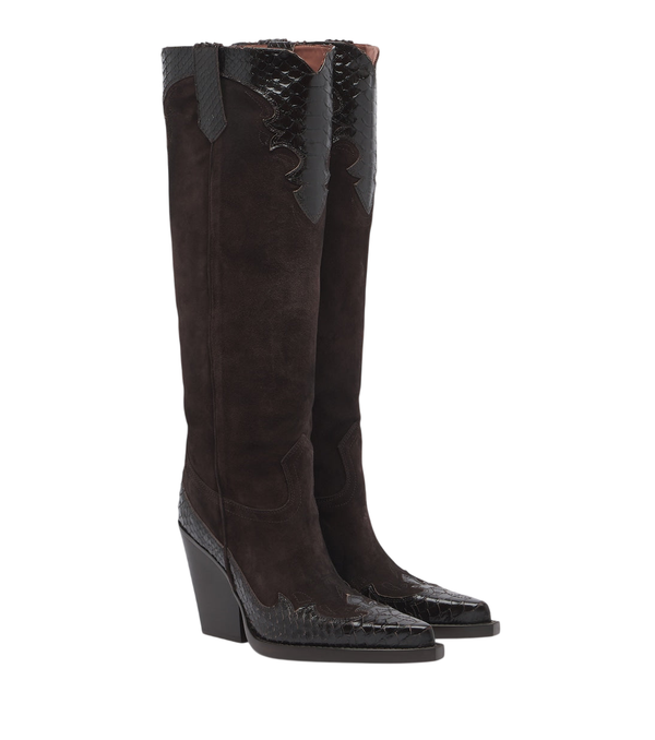 Paris Texas El Dorado suede cowboy boots