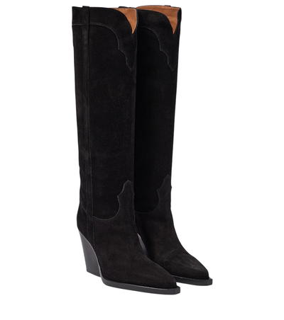 Paris Texas El Dorado suede cowboy boots [white-bg-v2:c673359b-67b4-4adb-b480-25b9c127c9ff]