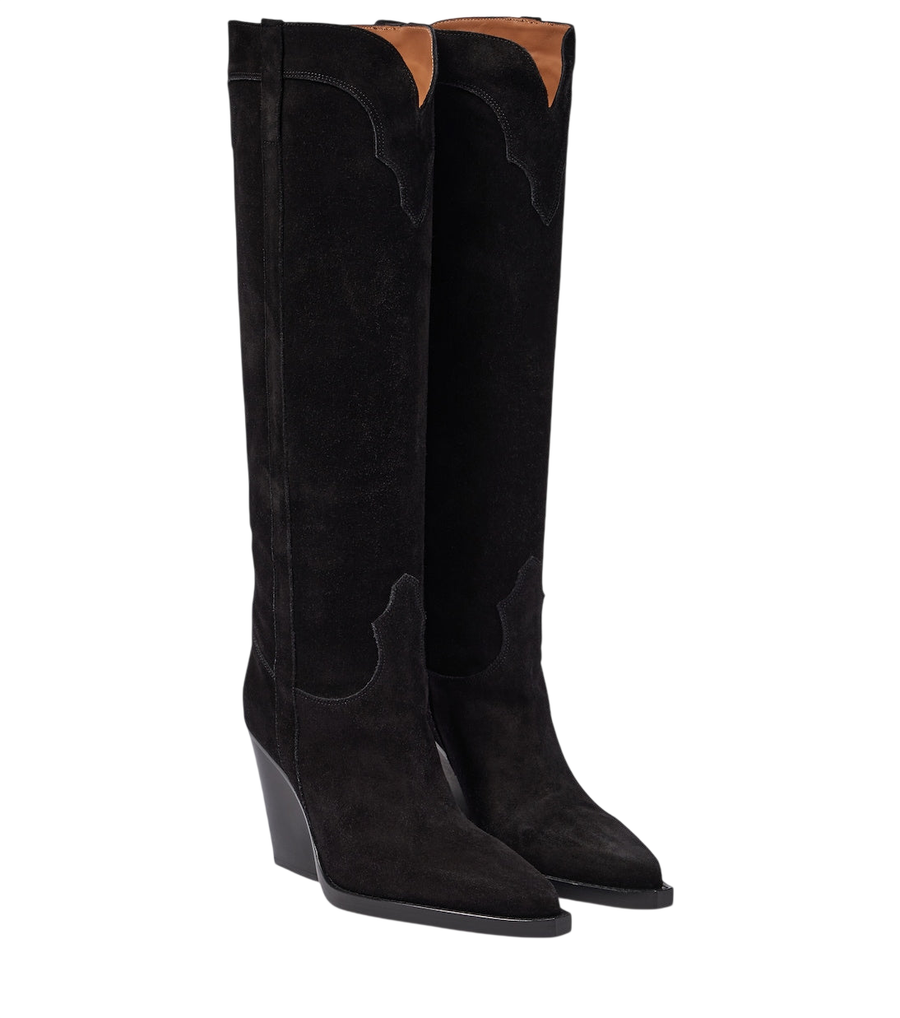 Paris Texas El Dorado suede cowboy boots