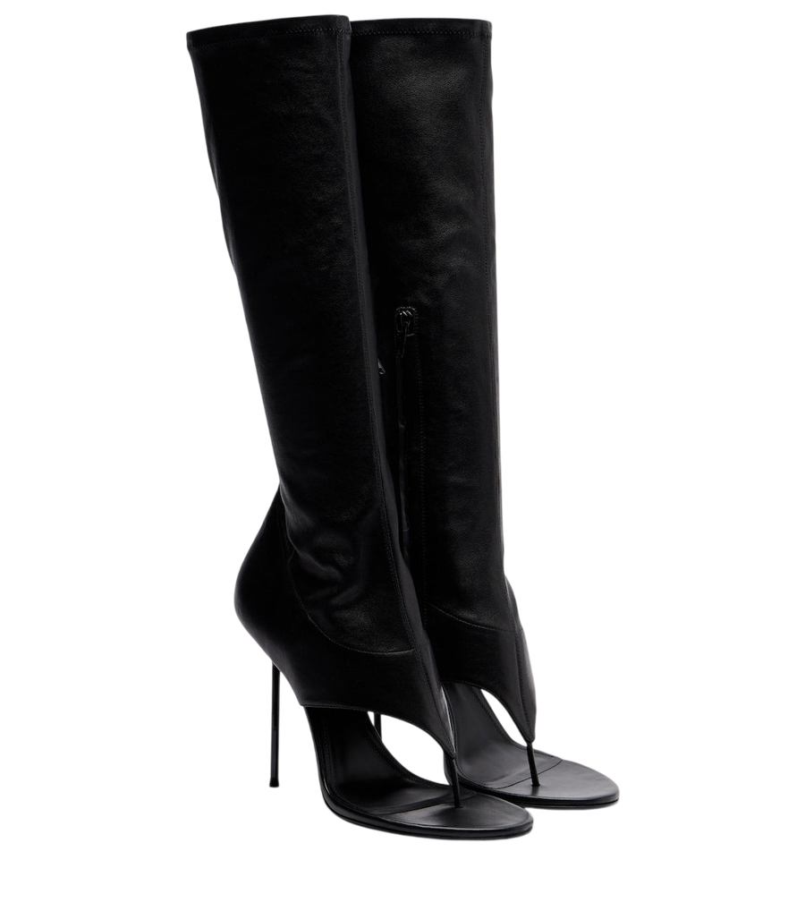 Paris Texas Lidia 105 leather knee-high boots