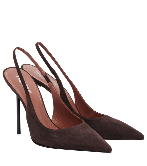 Paris Texas Lidia 105 suede slingback pumps