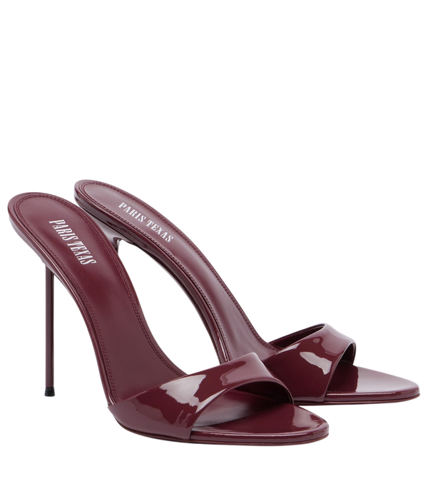 Paris Texas Lidia patent leather mules