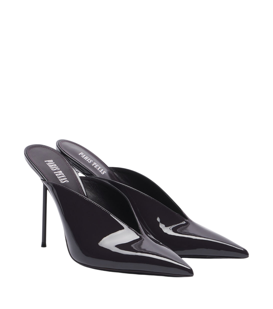 Paris Texas Lidia patent leather mules